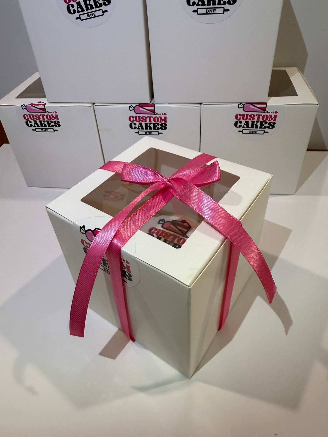 Individually boxed corporate cupcakes Brisbane