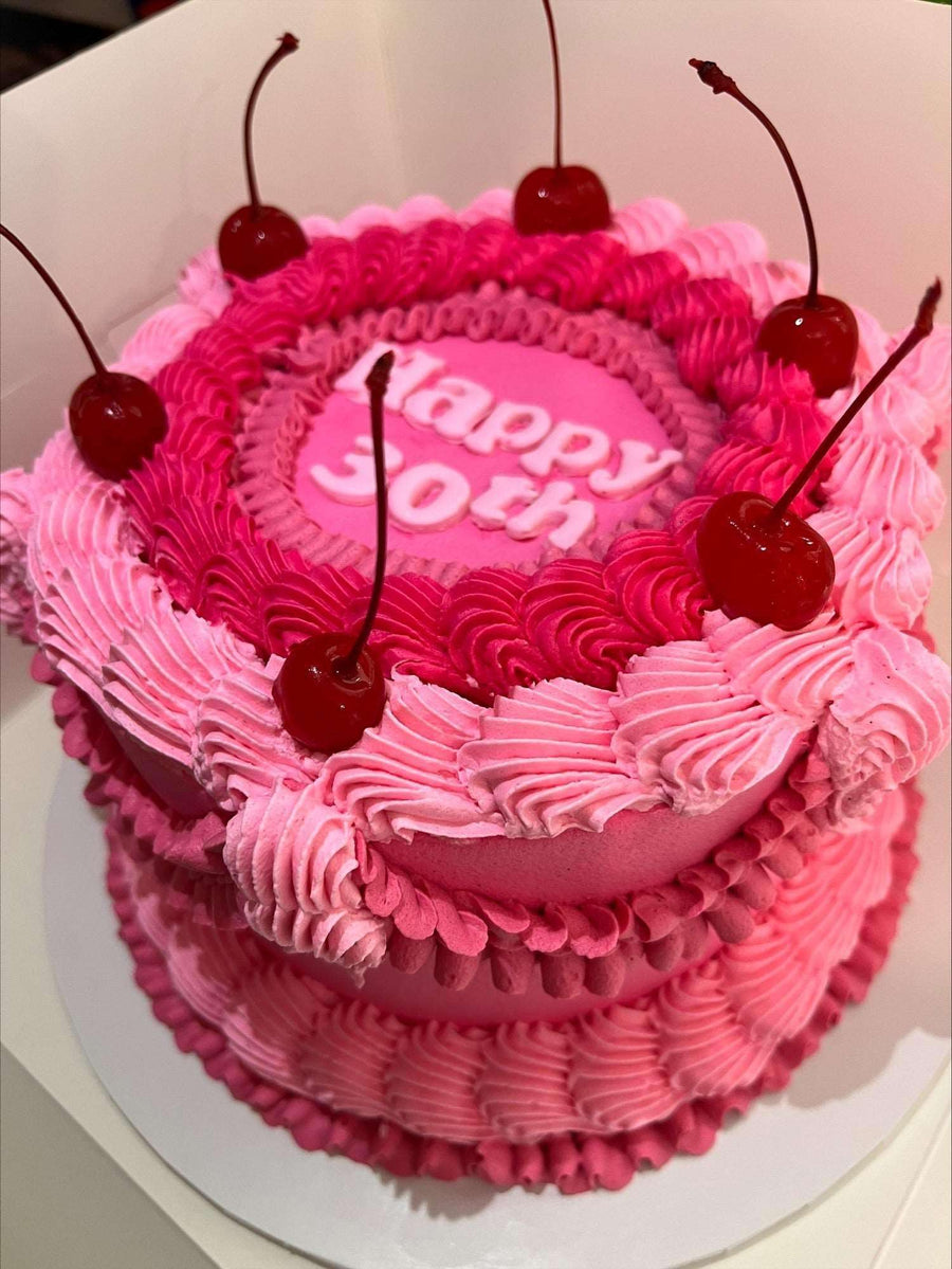 Round Customizable Vintage Cake