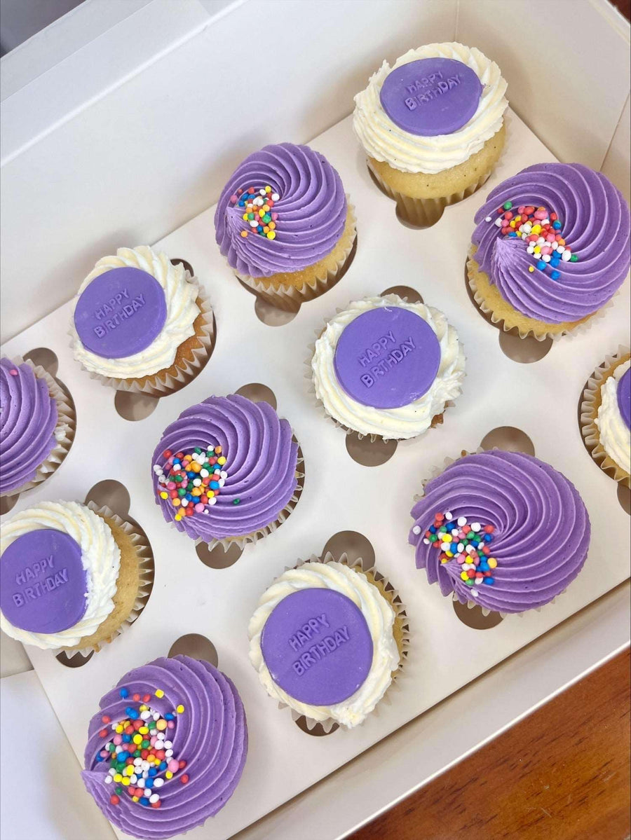 Happy Birthday Mini Cupcakes