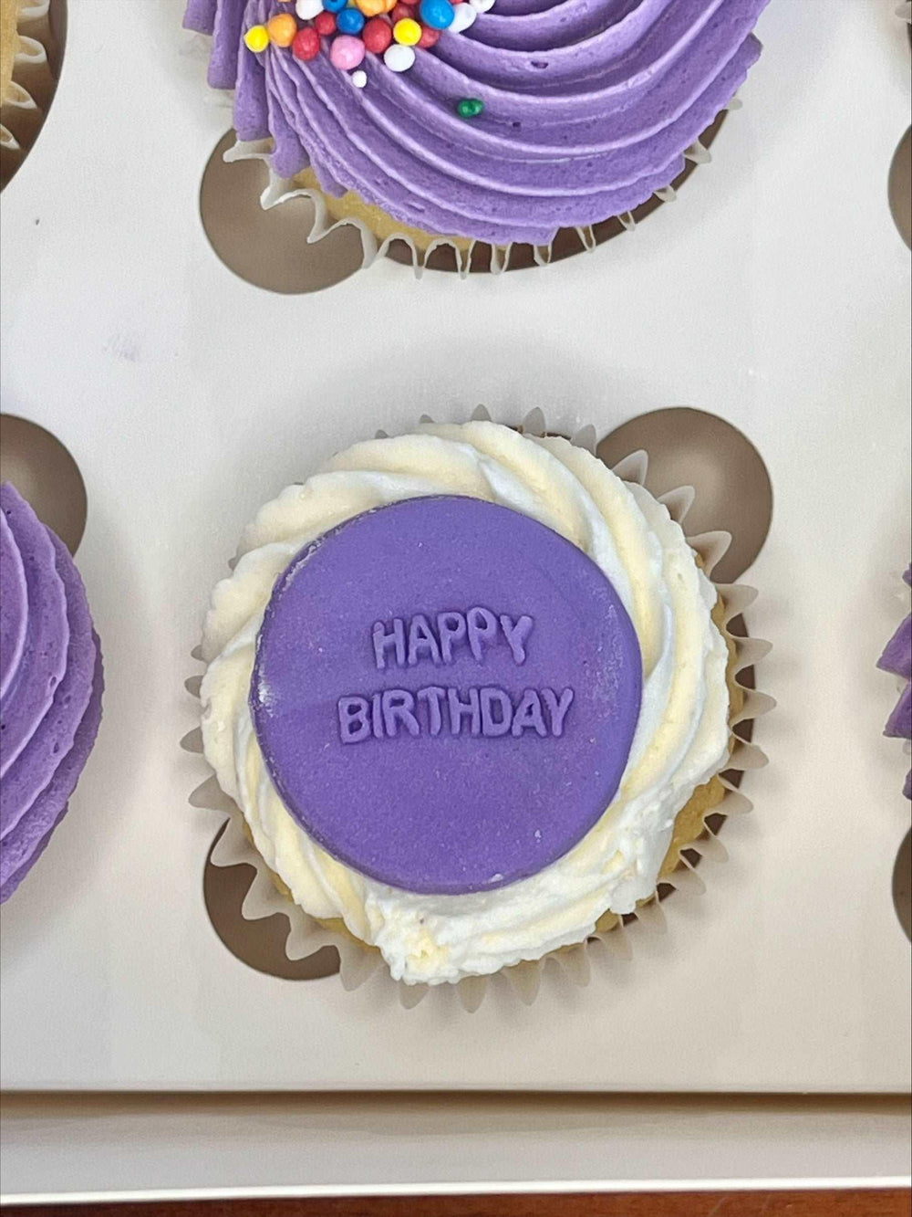 Happy Birthday Mini Cupcakes