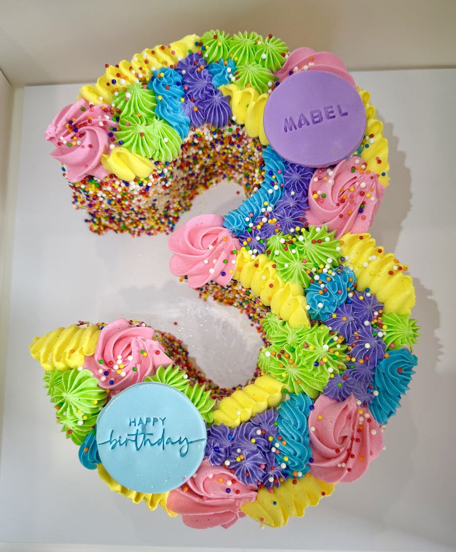 Kids Number Cakes Brisbane