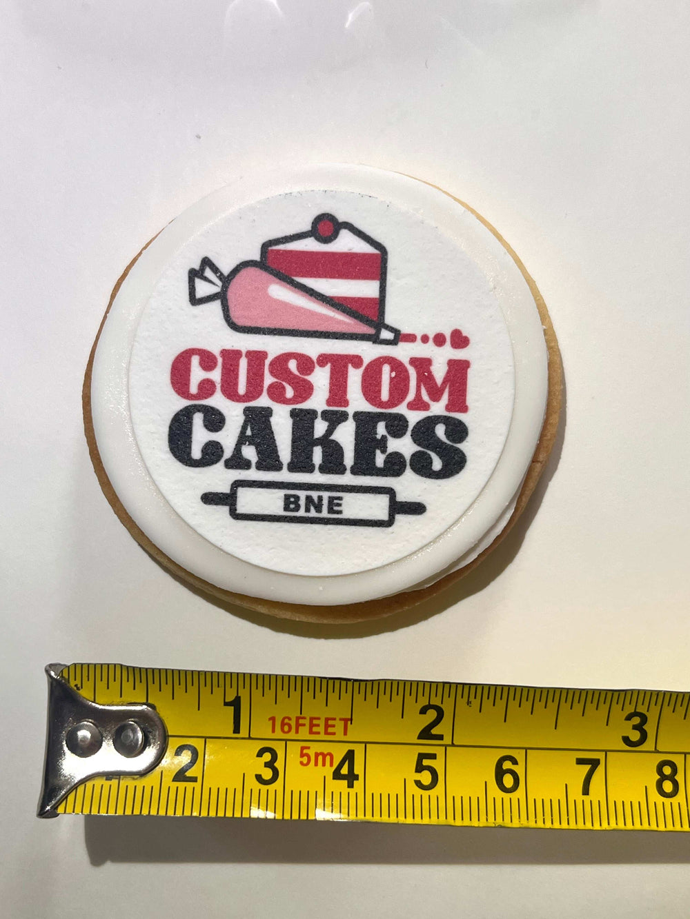 Personalized sugar cookies featuring high-quality edible prints on a smooth fondant surface.