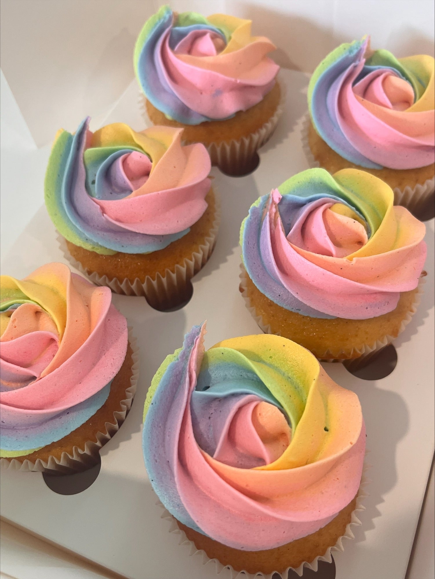 Rainbow Cupcakes