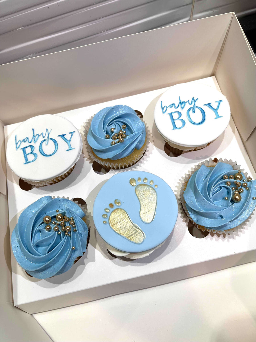 Baby Boy Cupcakes