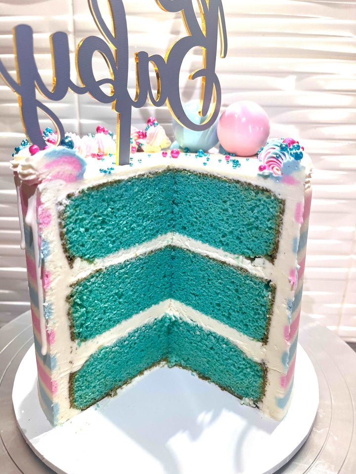 Gender Reveal Cake