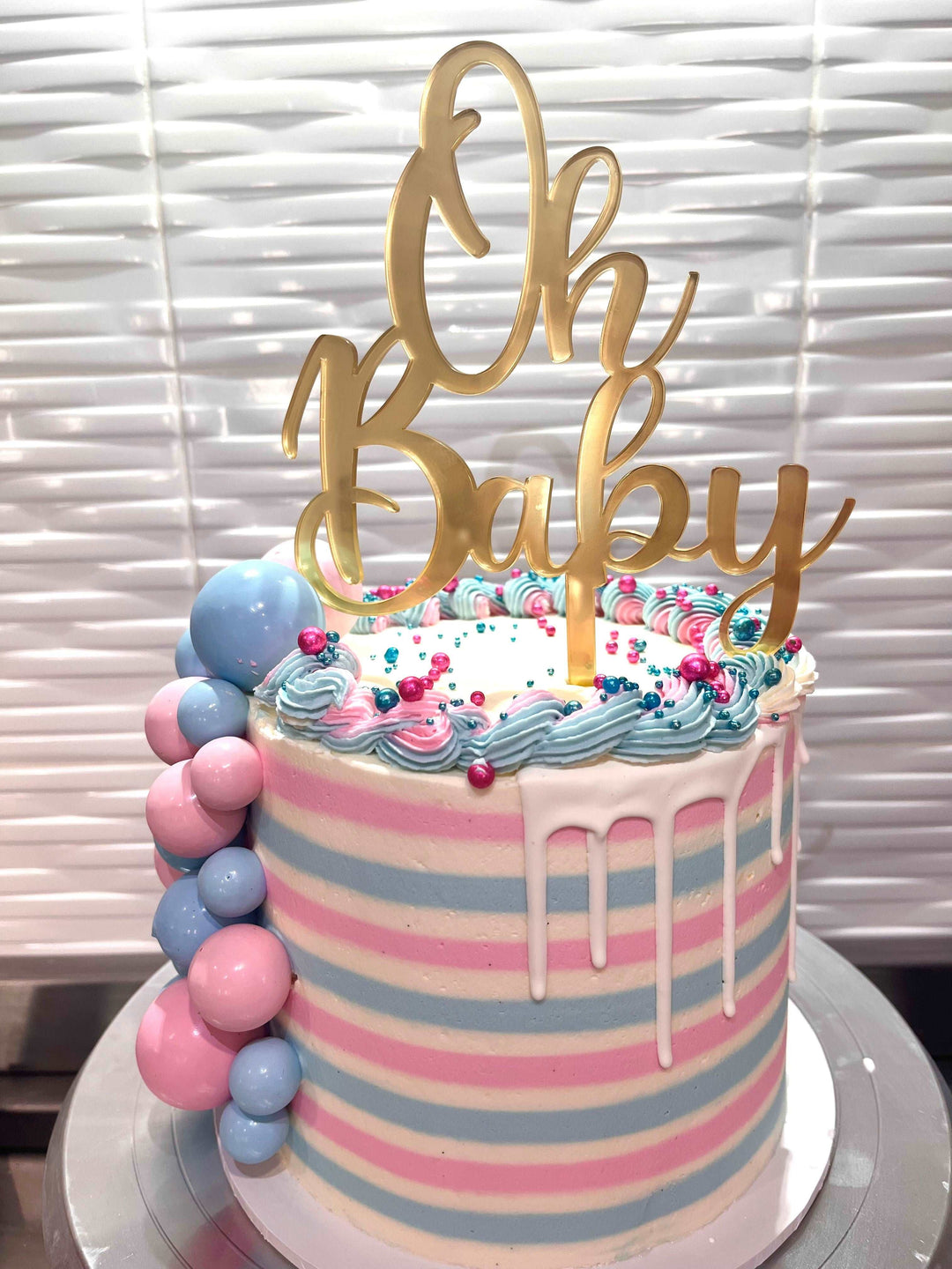 Gender Reveal Cake