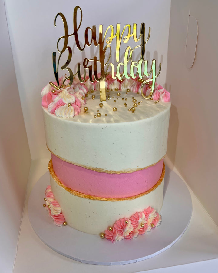 Happy Birthday Fault Line Cake
