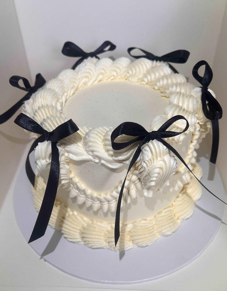 Ribbon Cake With Custom Message