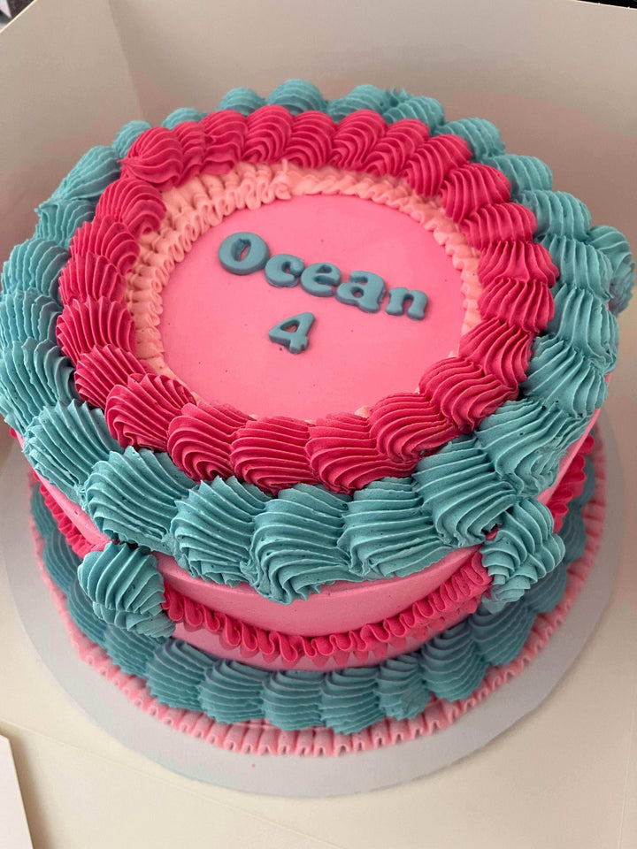 Round Customizable Vintage Cake