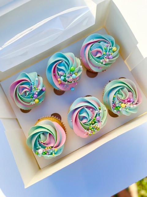 Rainbow Cupcakes